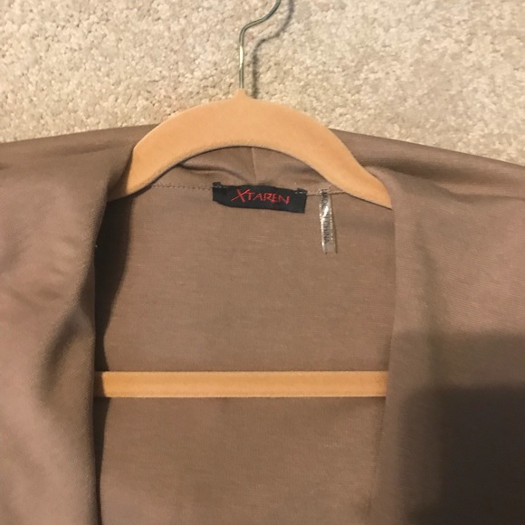 Cardigan with Hood Tan - Picture 4 of 4